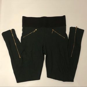 Zara High Waisted forest Green Leggings